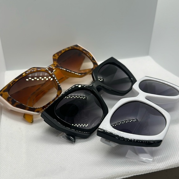Cat Eye Women Sunglasses Retro Clear Gradient Shades UV400  Colorful Sun Glasses main image 8